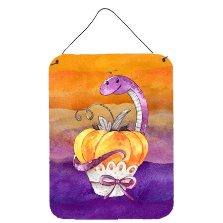 Carolines Treasures Halloween Pumpkin Snake Wall or Door Hanging Prints BB7465DS1216